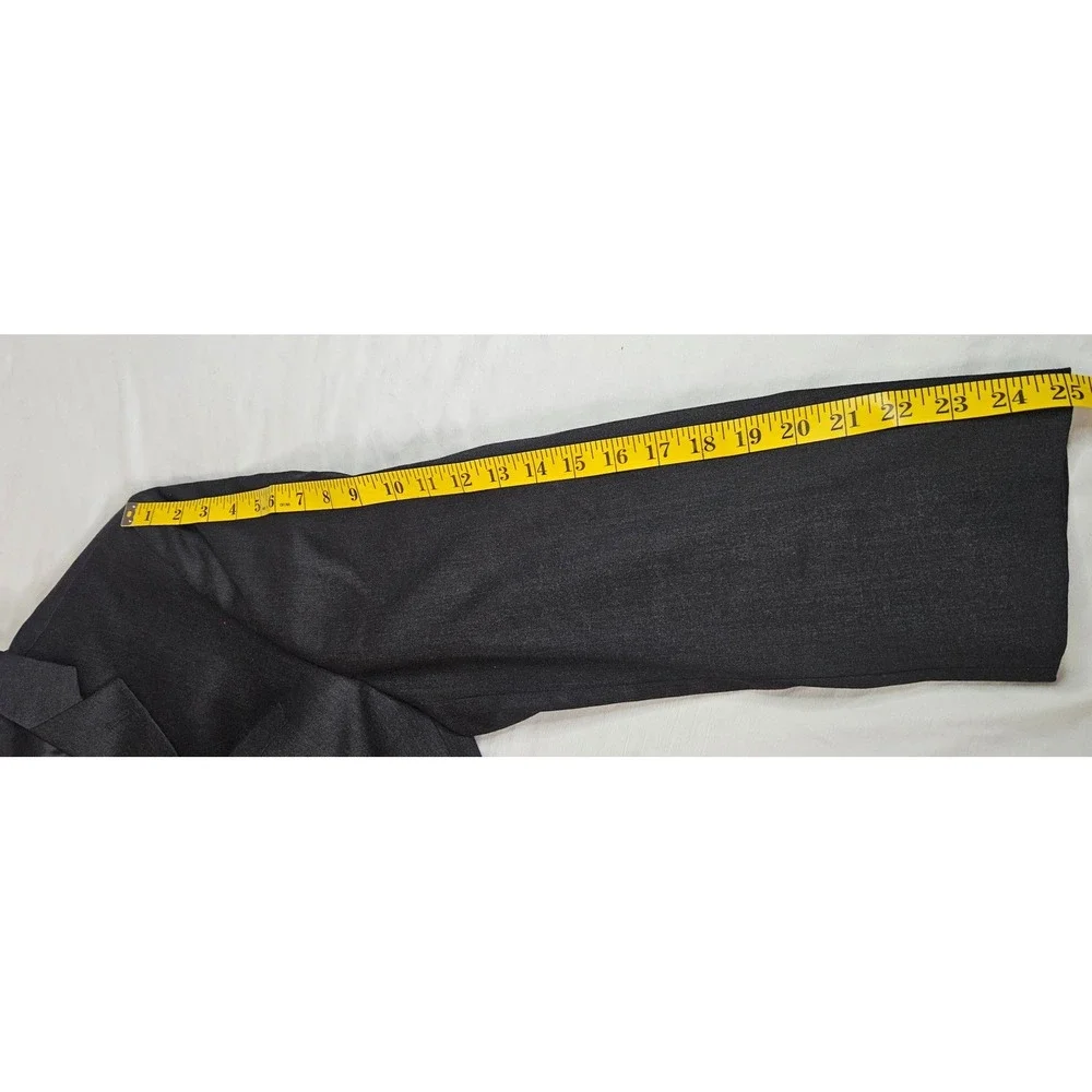 Calvin Klein‎ Mens 48R Blazer Charcoal Gray 100% Wool 2 Button Suit Jacket 48 R